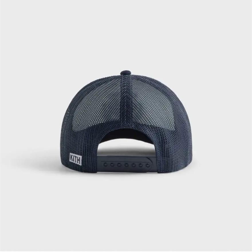 NWT KITH x Wilson, Nolan Trucker Hat, Blue, Adjustable