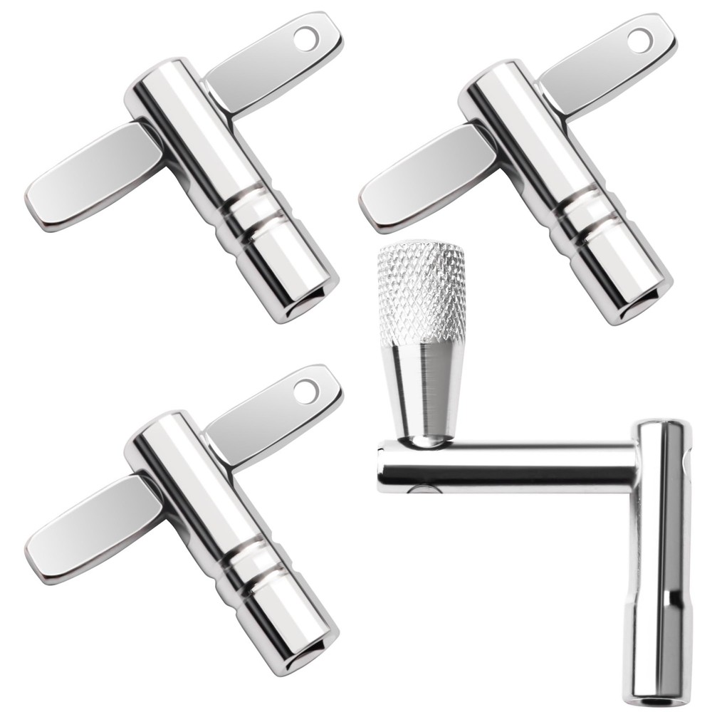 4 Pack Drum Keys - Universal Tool for Tuning High Tension Drums, Includes Spe...