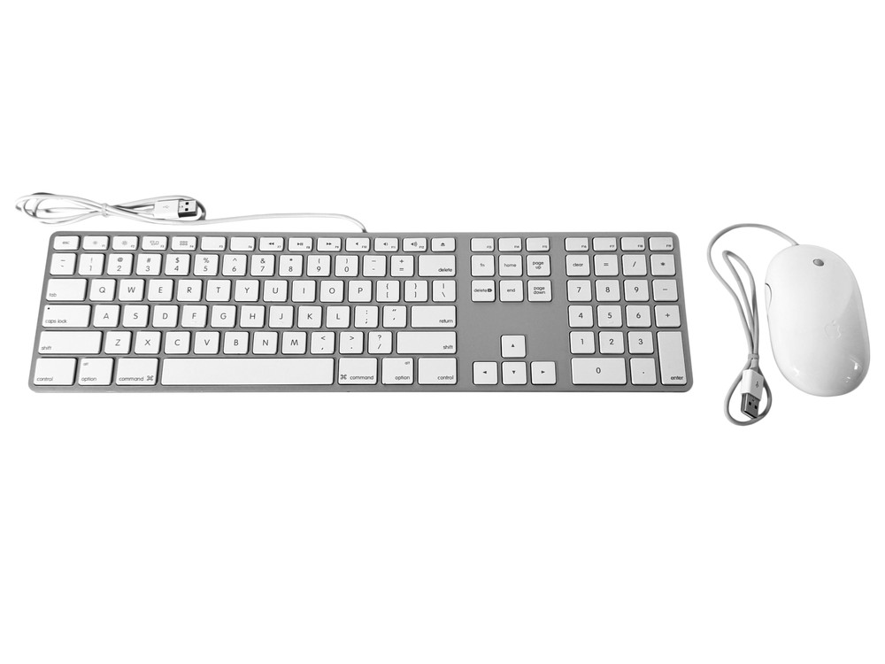 Apple A1243 Keyboard & A1152 Mouse – Original Set, Mac Compatible & Plug & Play!
