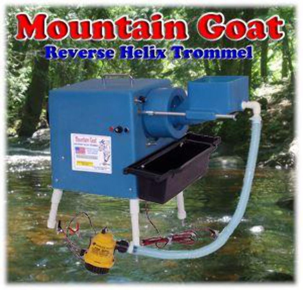 Mountain Goat Reverse Helix Trommel - Mini Gold Processing Plant.