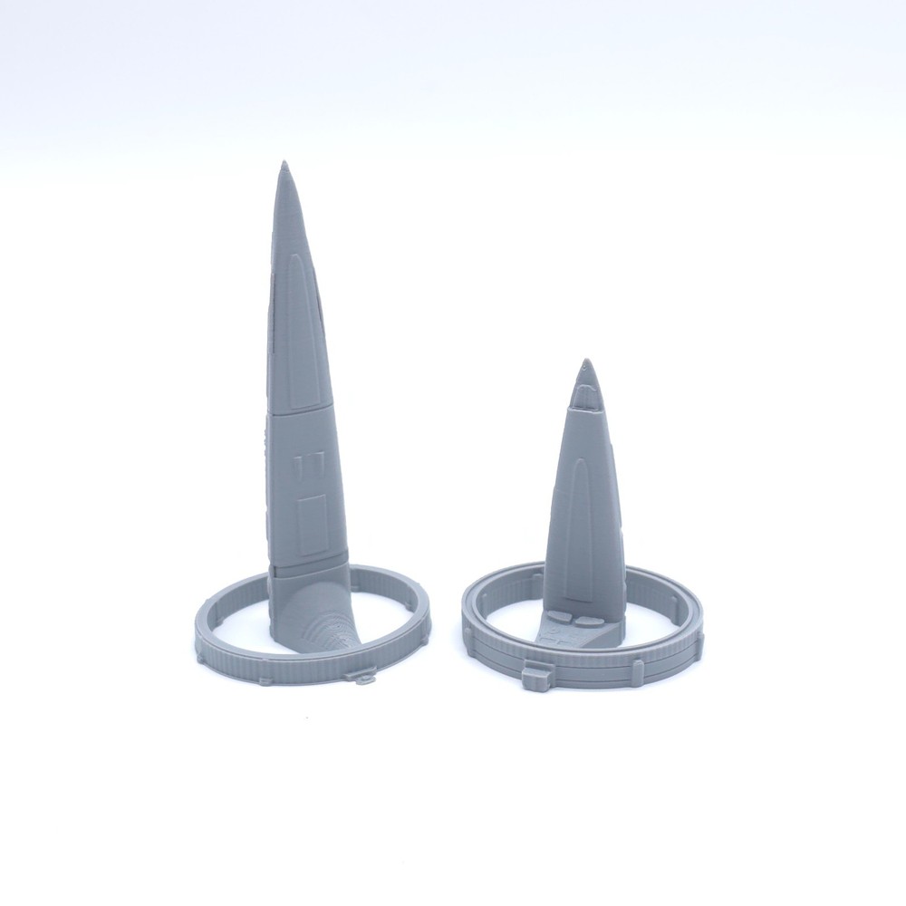Vulcan - 1", 3", 6" or 12" Model - Custom Space Ship Sci-Fi Elite
