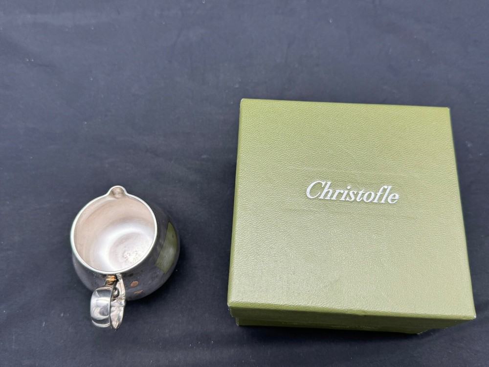 Small CHRISTOFLE SILVERPLATE CREAMER w/ Box