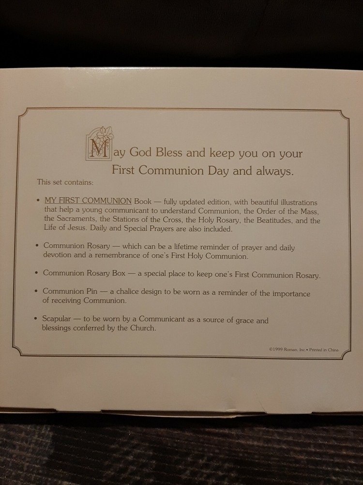 My First Communion Gift Set. Vintage 1999.
