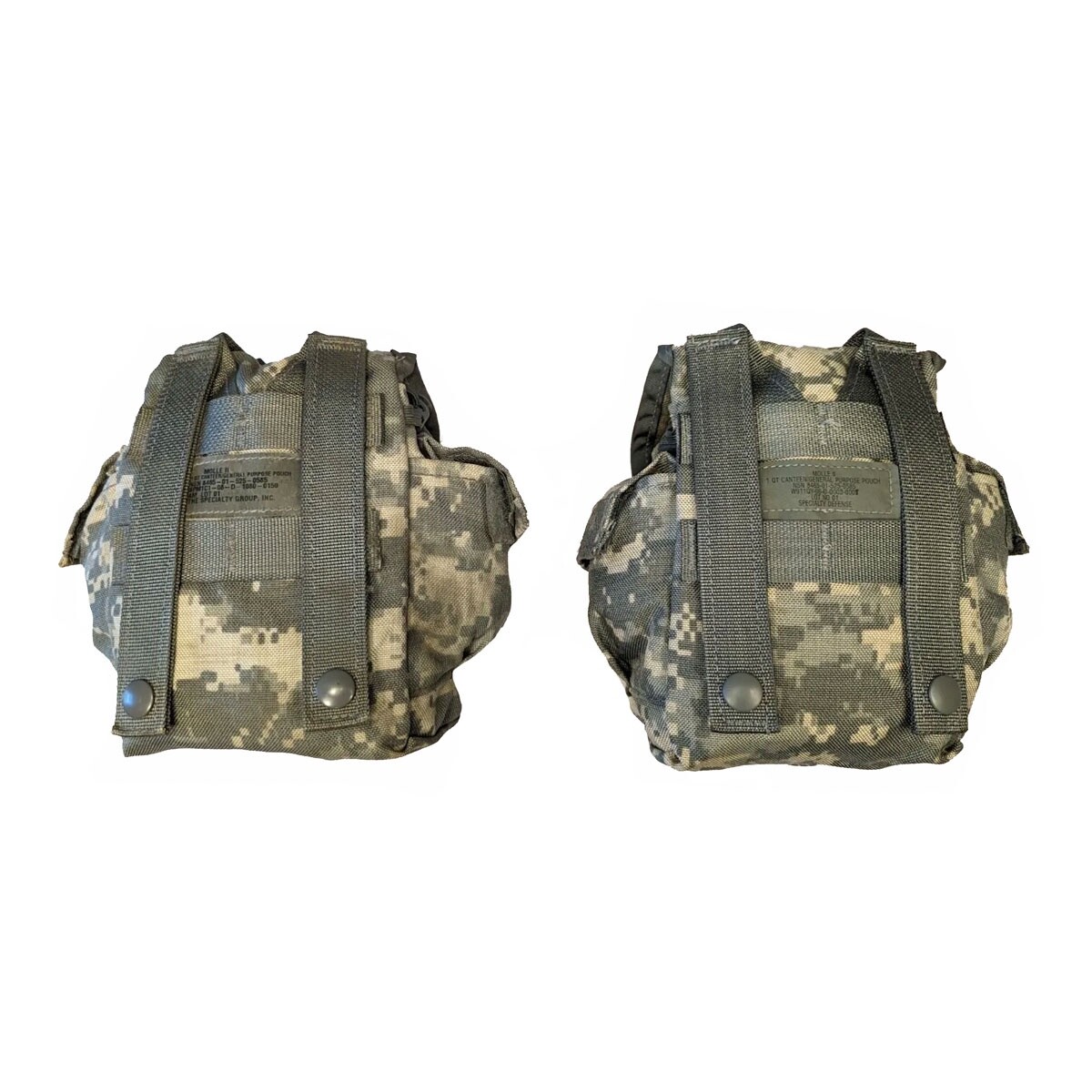 MOLLE II 1 QT Canteen Cover / General Purpose Pouch ACU - 2 Pack