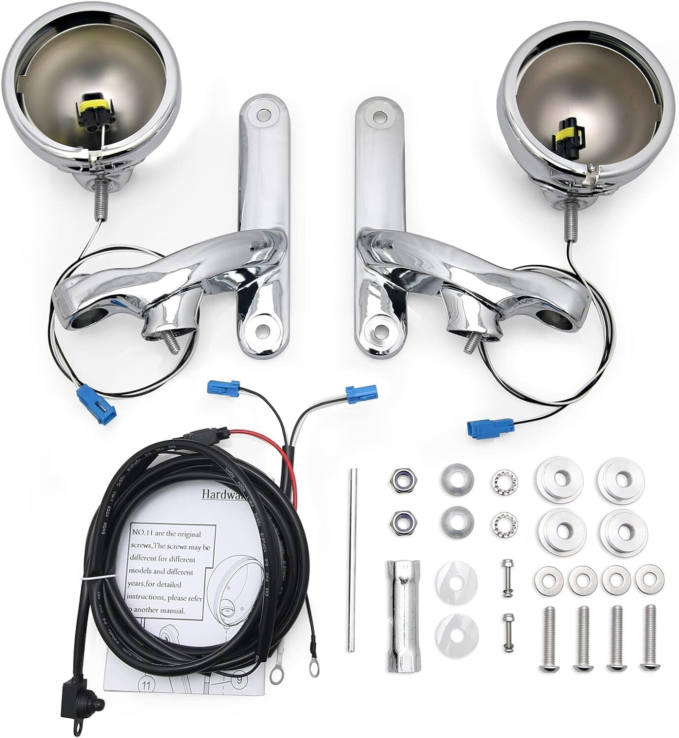 4.5" Passing Fog light housing Bracket mounting for harley touring street glide