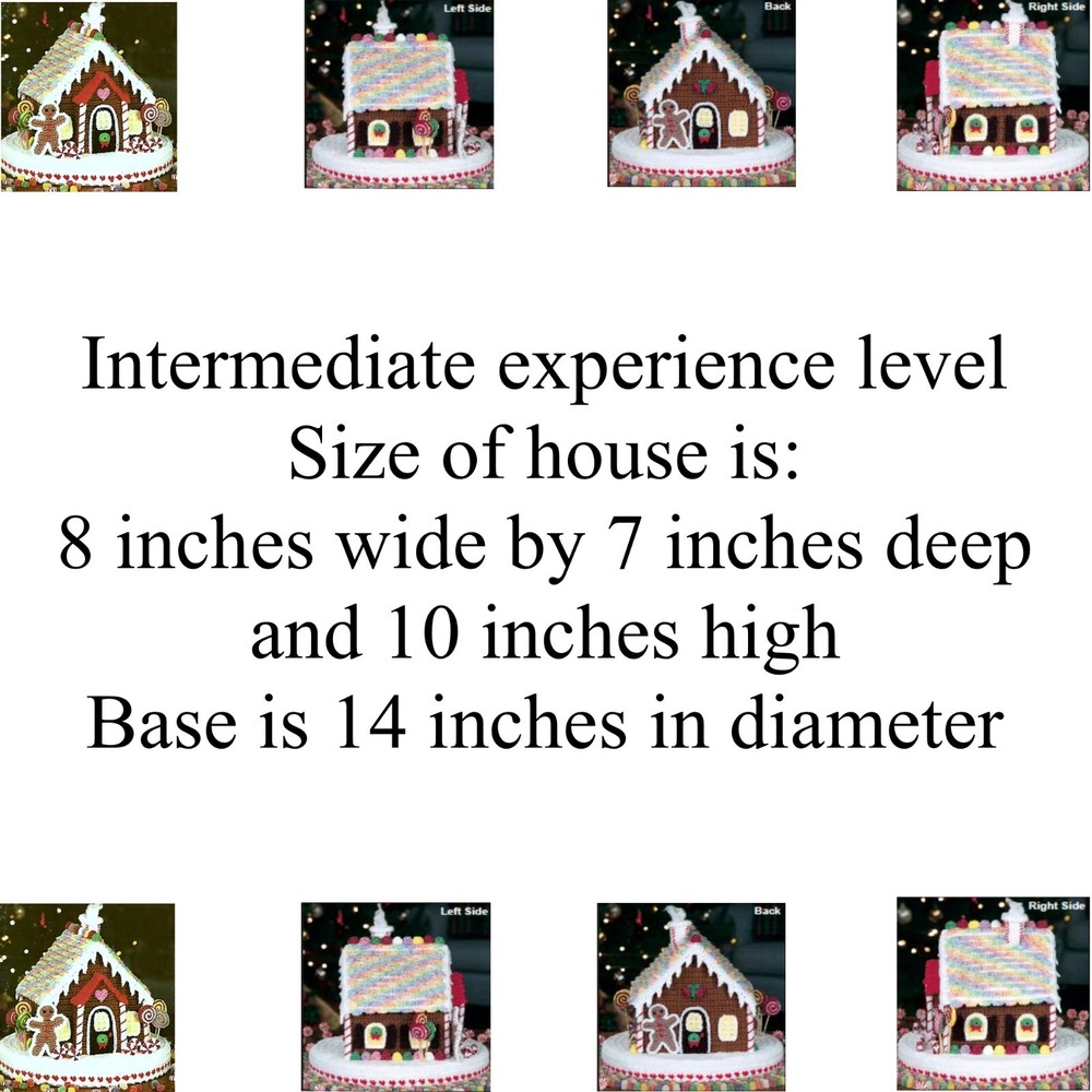Gingerbread House Crochet Pattern, Christmas Decor