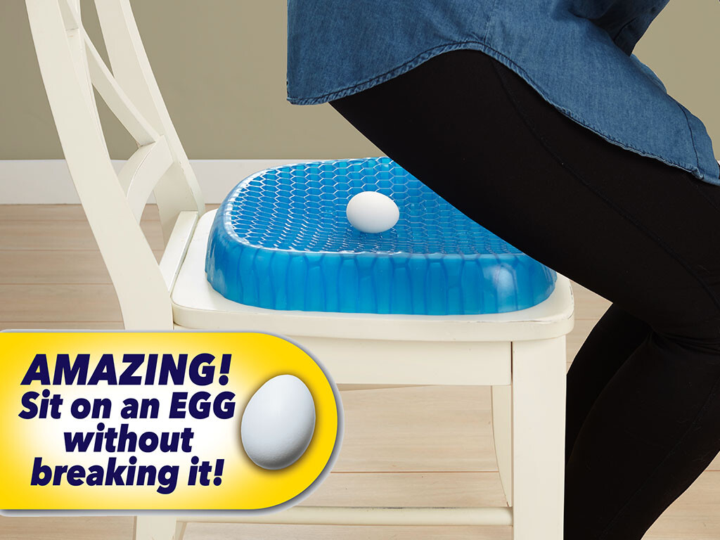 BulbHead Egg Sitter Seat Cushion with Non-Slip Cover, Breathable Honeycomb