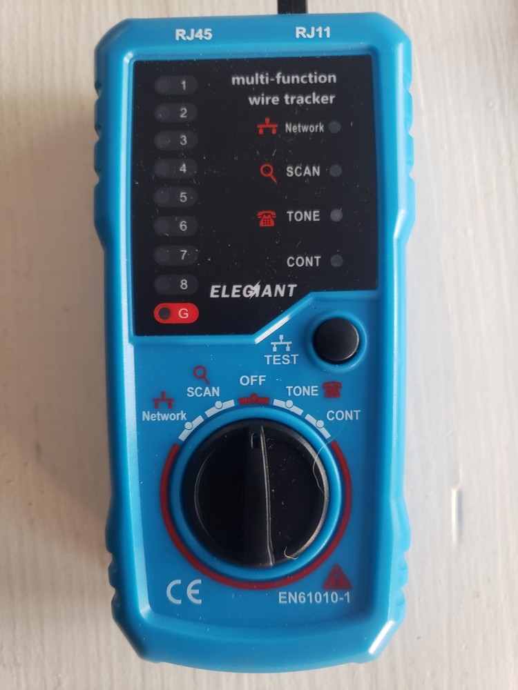 ELEGANT Multifunction Network Ethernet Cable Tester Wire Tracker Kit RJ45 RJ11