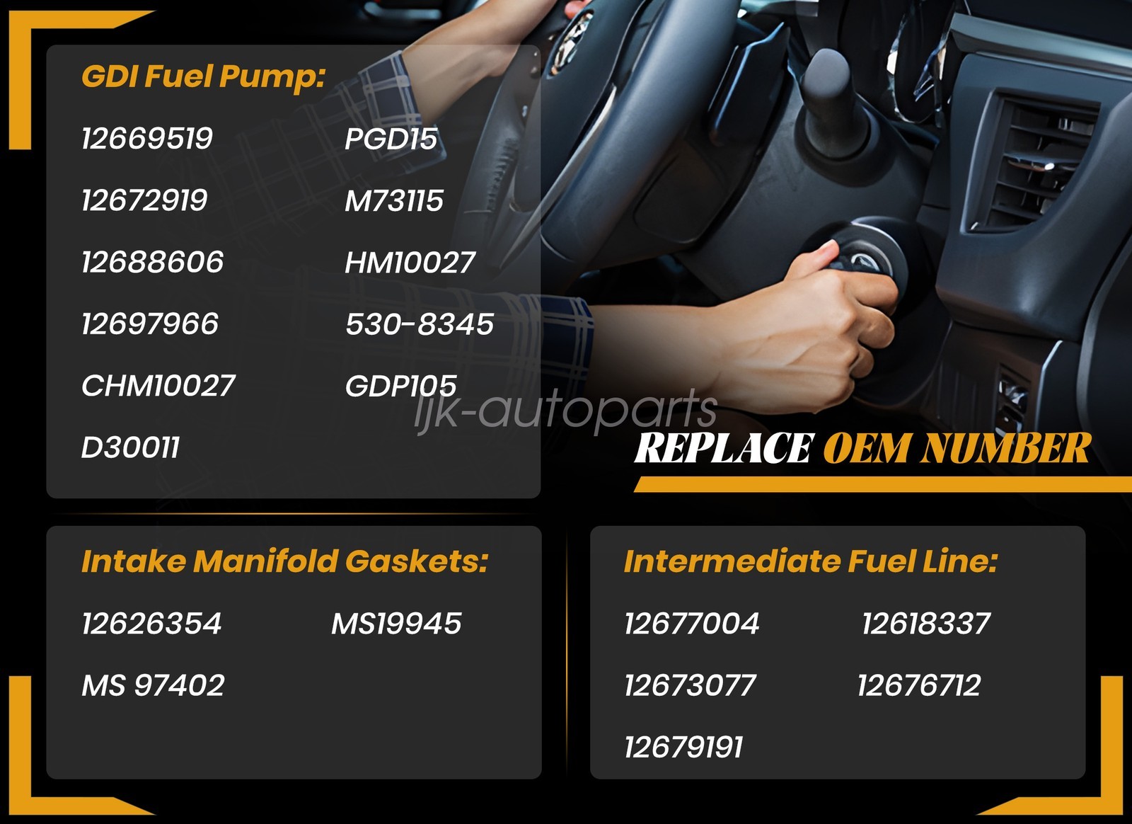 For Chevrolet Silverado 1500 2014-2018 Direct Injection High Pressure Fuel Pump