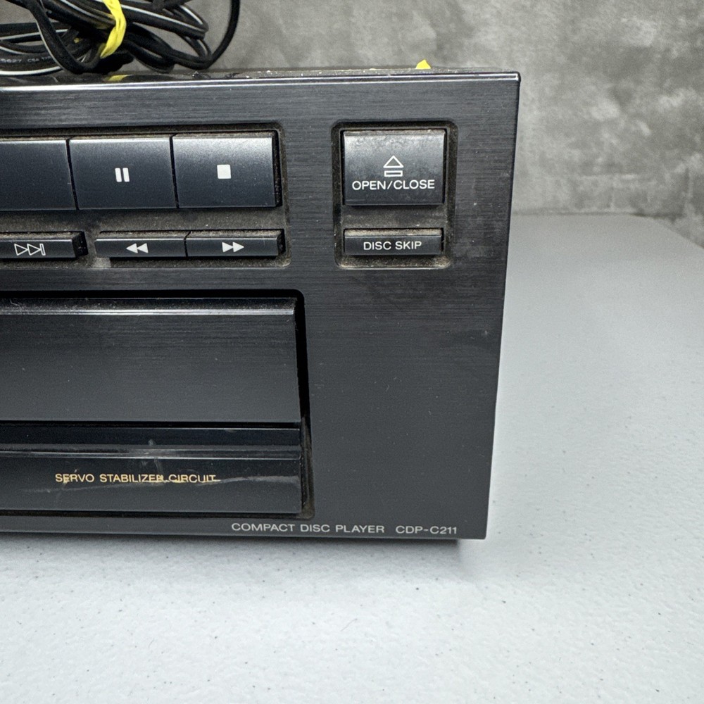 Sony CDP-C211 5-Disc Carousel CD Compact Disc Changer Player - Tray Doesn’t Open