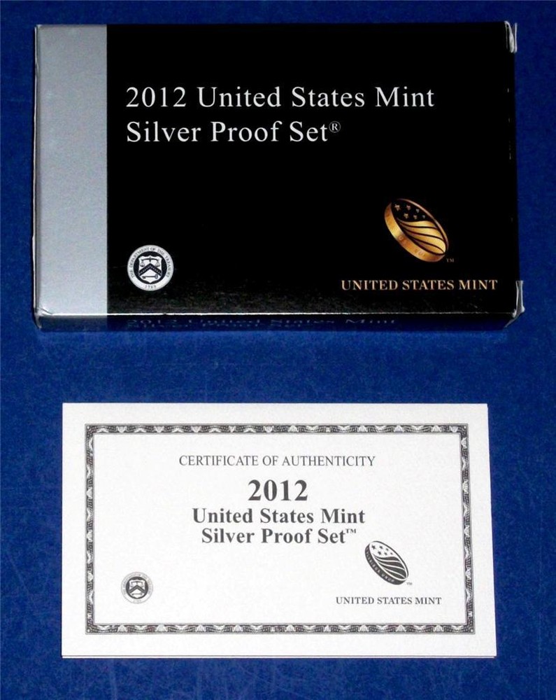 2012 SILVER Proof Set Replacement Box and COA ONLY