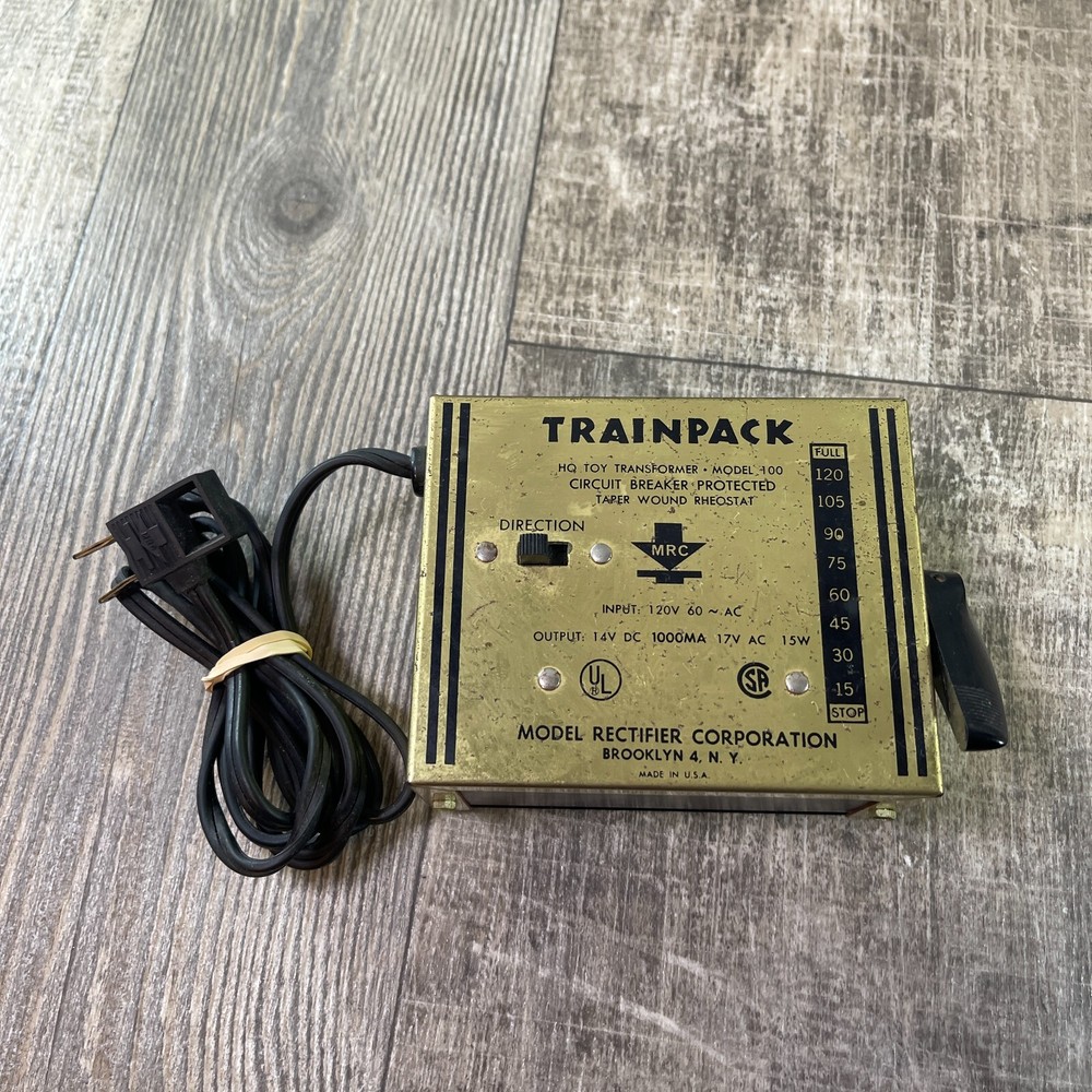 MRC TRAINPACK MODEL 100 FOR HO SCALE TRAINS AS IS NOT WORKING