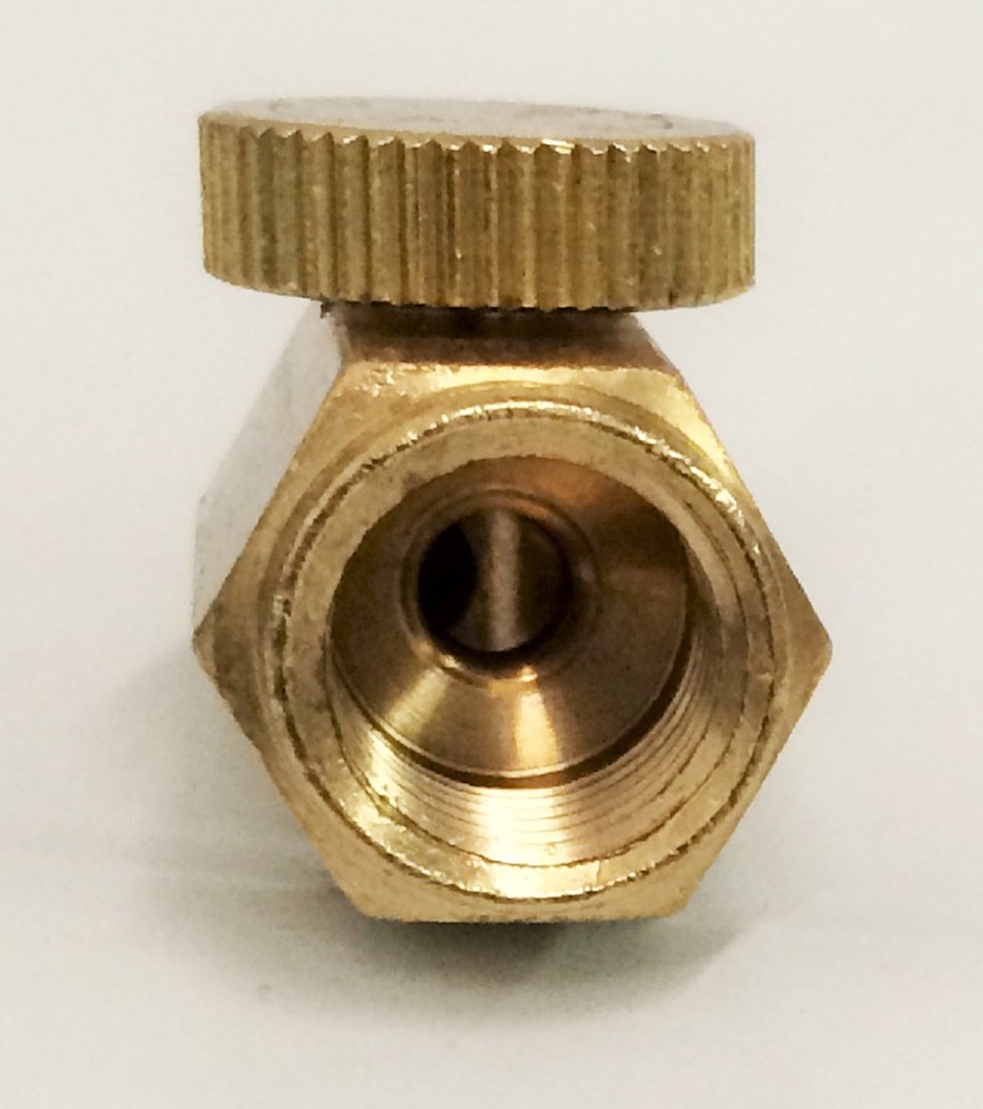 1/4" NPT Inline Regulator Solid Brass Compressed Air Pressure Valve Tool New
