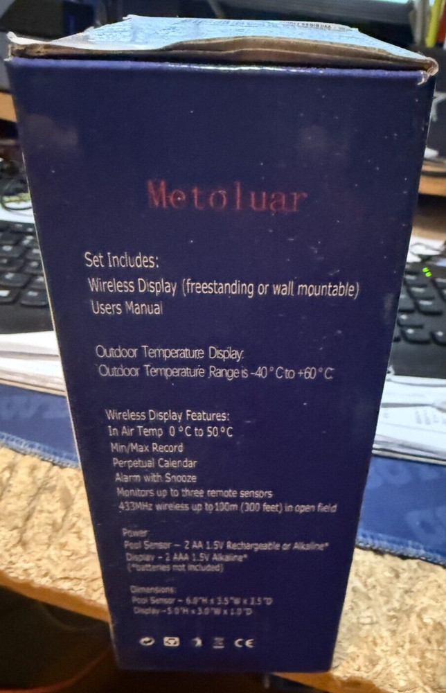 Wireless ThermoHygrometer---Metoluar