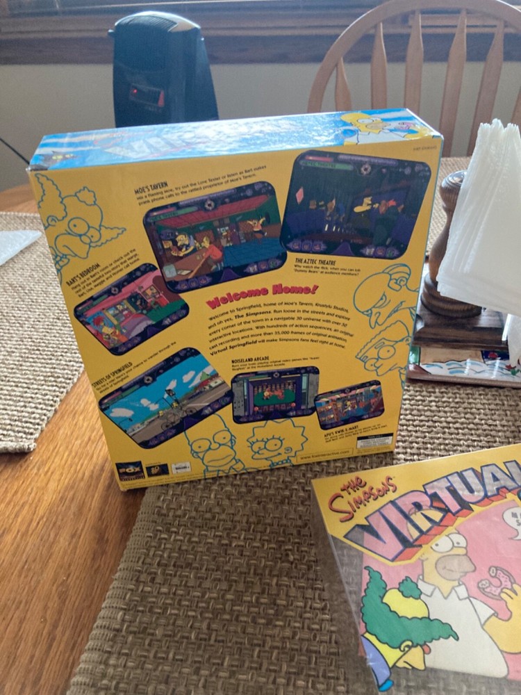 The Simpsons Virtual Springfield Computer game 1997 CD ROM