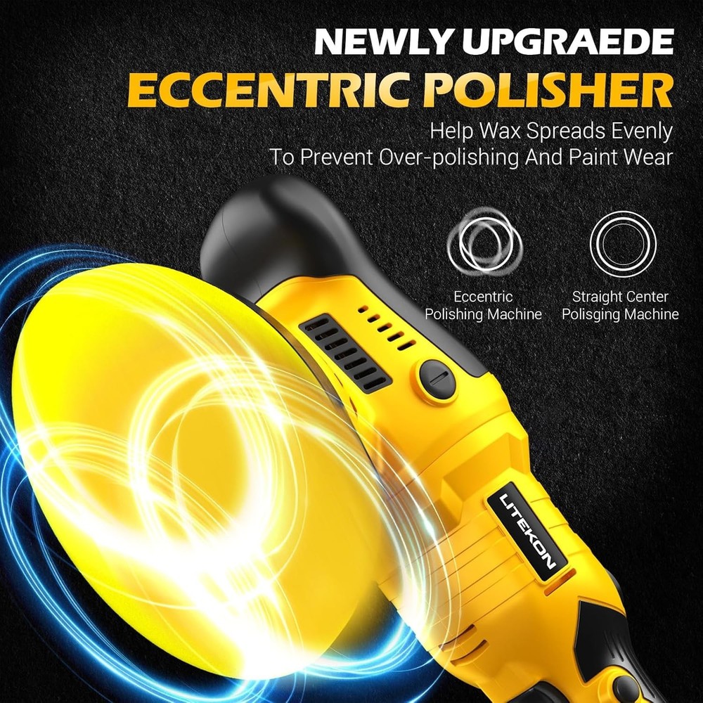 Professional-Grade Cordless Car Polisher - High Performance & Multi-Surface Use