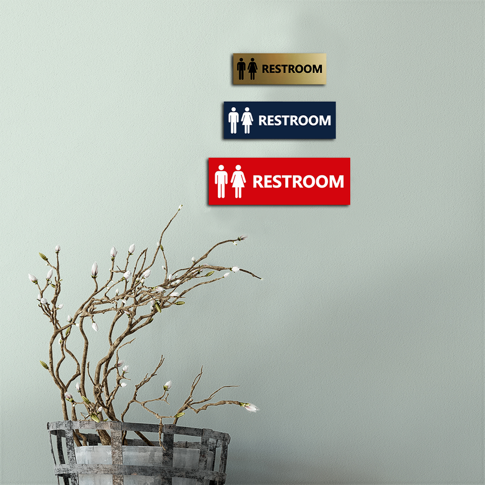 Basic Unisex Restroom Sign