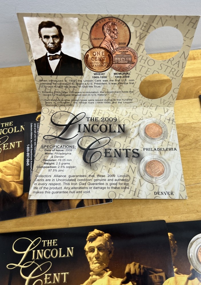 2009 P & D The Lincoln Cent - Bicentennial Program Set - Issue 1-4