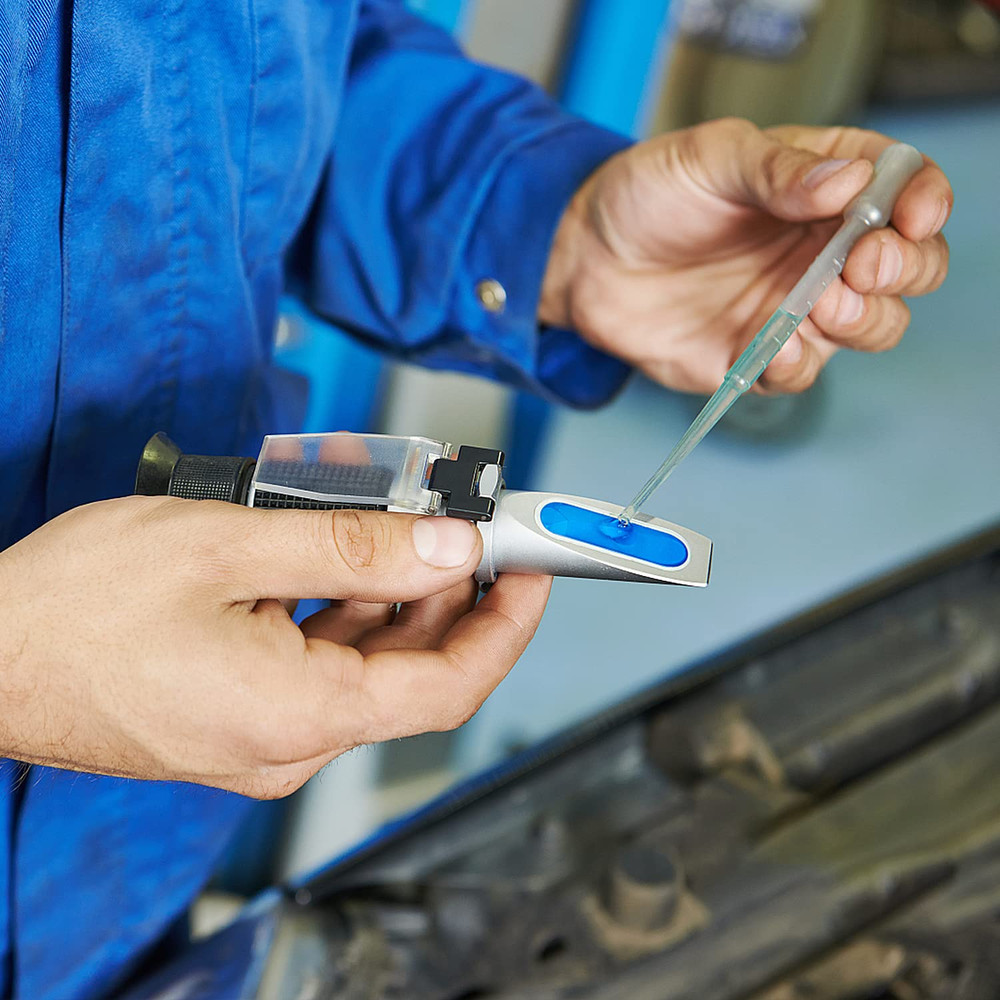 Antifreeze Refractometer 4-In-1 Coolant Tester Refractometer for Checking Freezi