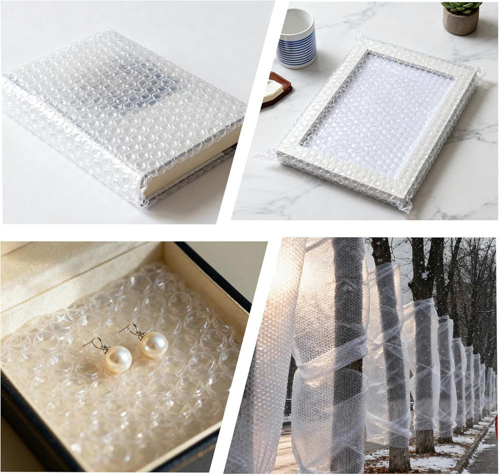 12 Inch X 72Ft - 2 Pack Total Small Thin Bubble Cushioning Wrap for Extra Protec