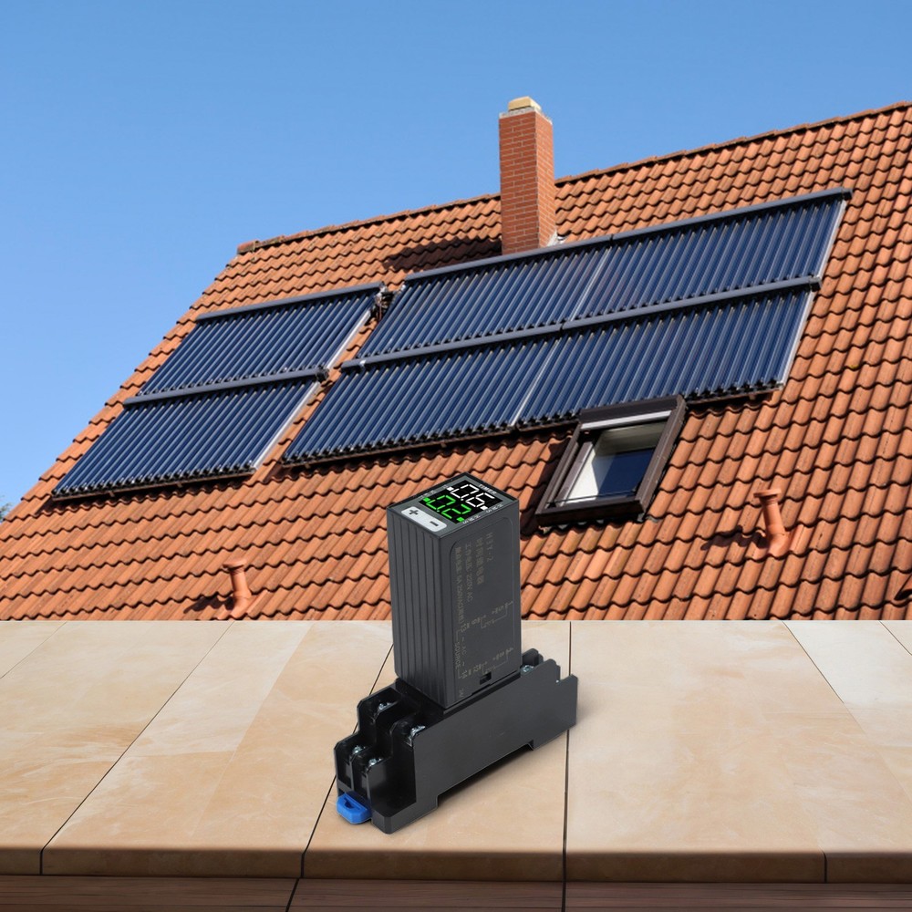 220V Digital Relay with Base for Cycle Time Control and Delay Function