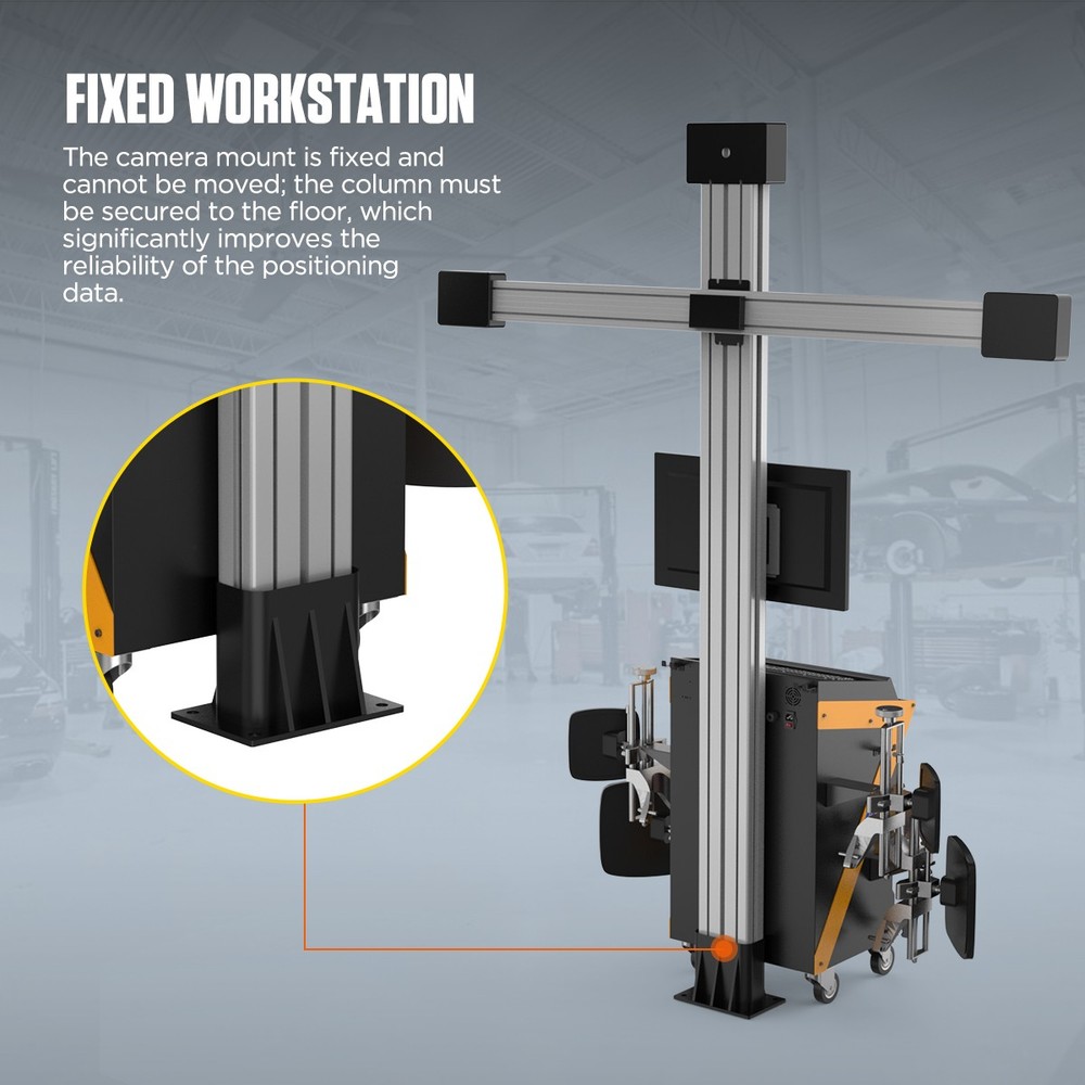 3D Wheel Alignment Machine Fully Automatic Aligning System Aligner Voice Guidanc
