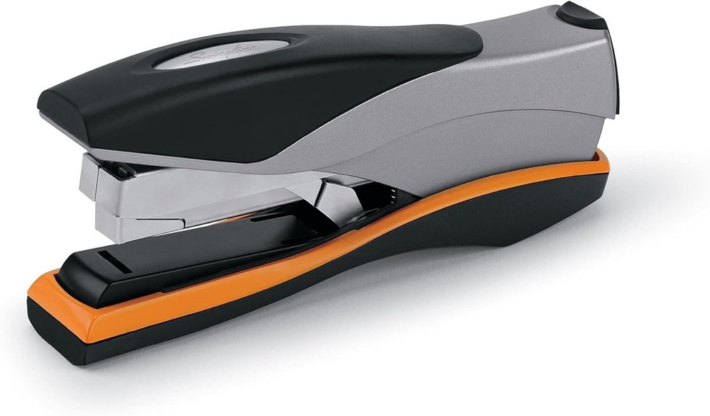 Stapler, Low Force, Optima 40, Silver/Black/Orange