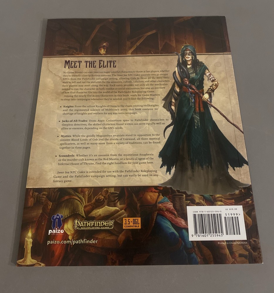 Pathfinder Campaign Setting Inner Sea NPC Codex