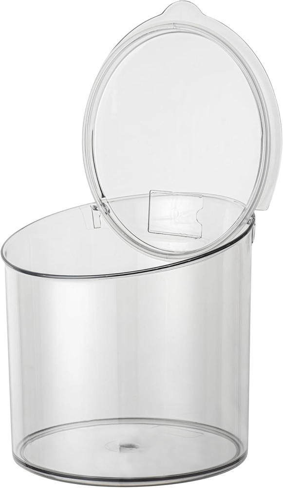 Storage Jar 1 Count 2.64 Gal Clear Plastic Hinged Lid Bulk Ingredient Container