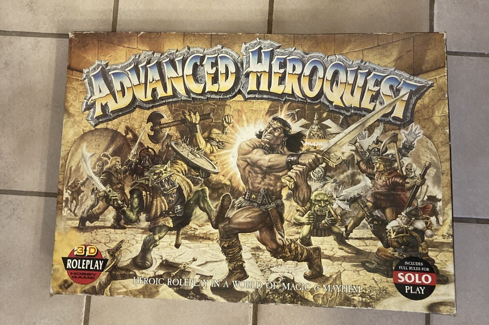 Advanced Heroquest Boardgame RPG Games Workshop 1990 (Mostly Complete) READ