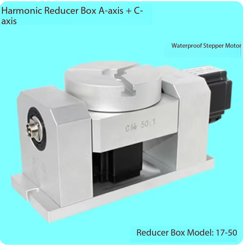 5-axis Indexing Head, CNC Indexing Head, Waterproof Stepper Motor, Compact