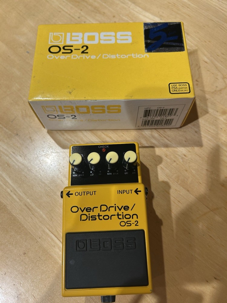 Boss OS-2 Overdrive Distortion Effects Pedal