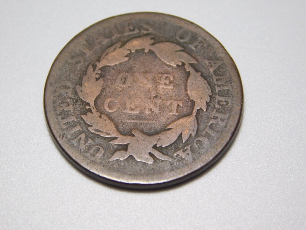 OLD US COPPER COINS 1818 CORONET HEAD LARGE CENT