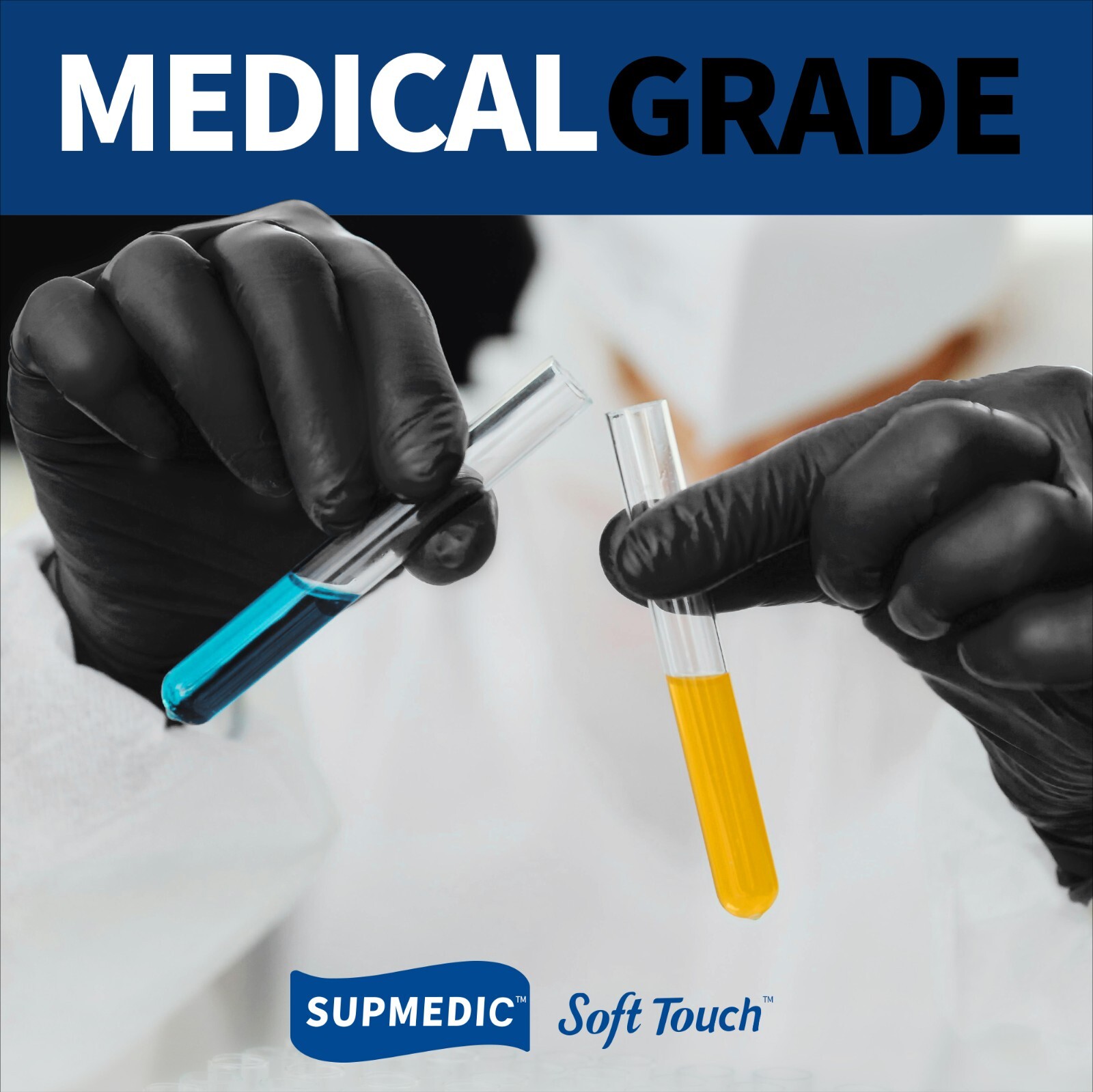 Medical Nitrile Exam Gloves Powder-Free Food-Safe Disposable Glove Black 100 PCs