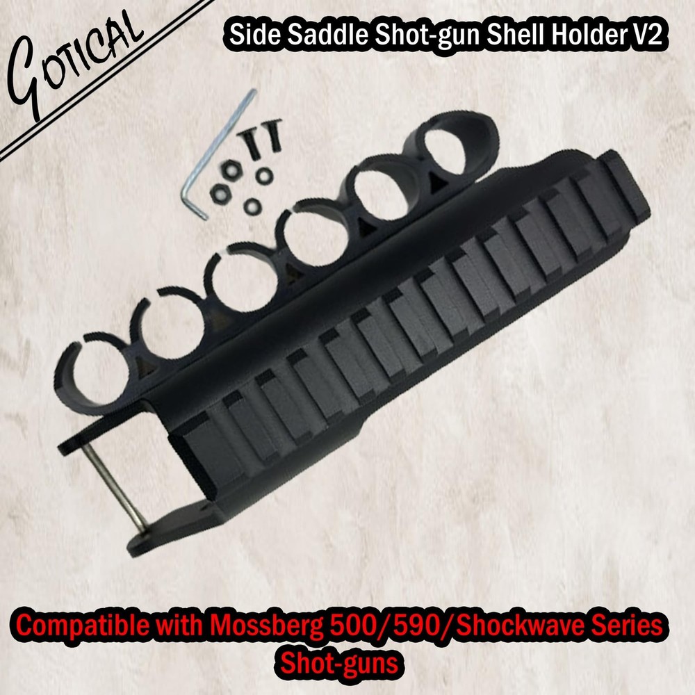 Side Saddle Shell Holder V2 | Compatible with Most Maverick 88/Mossberg