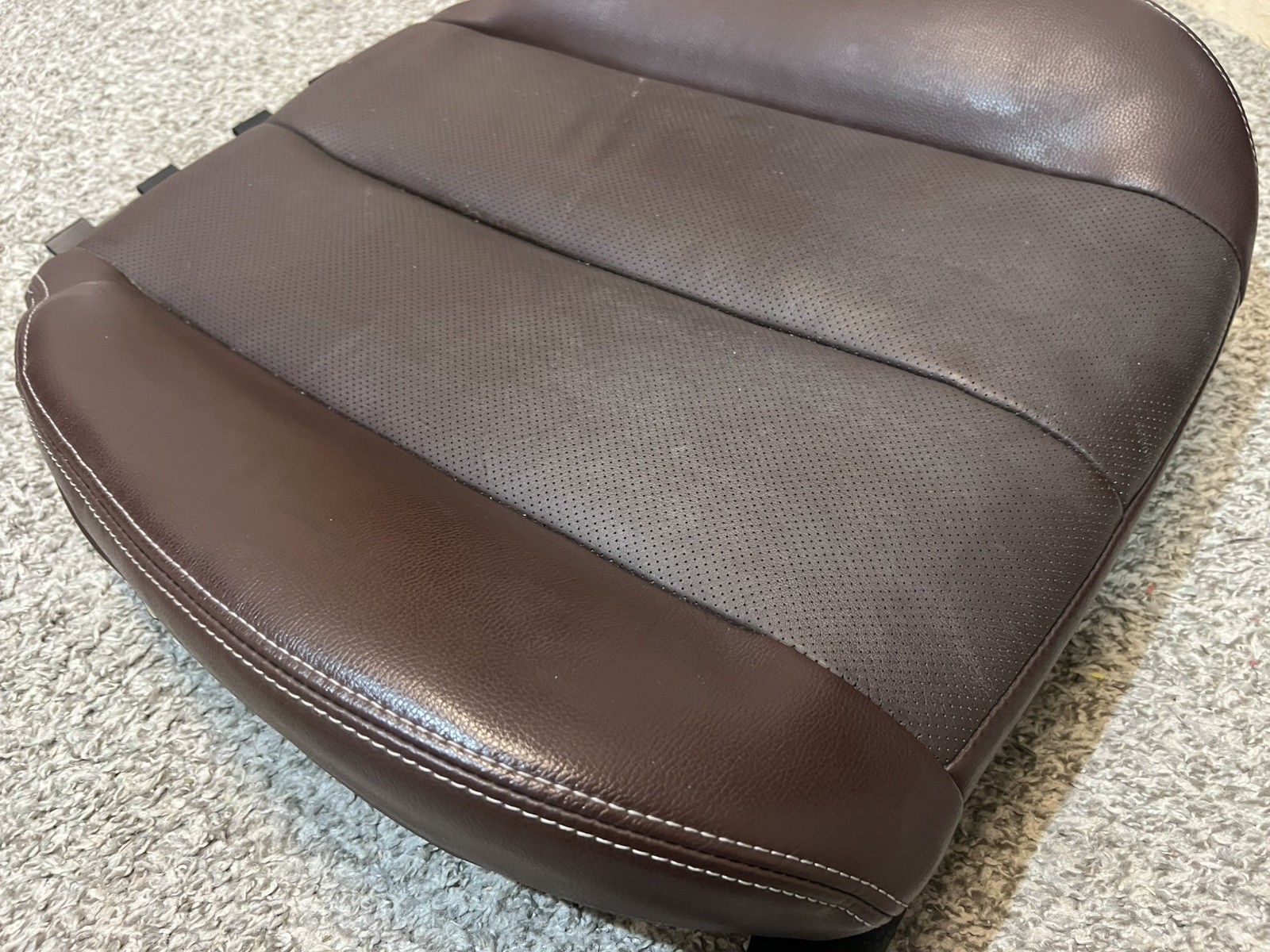 13 - 14 Subaru Outback Passenger RH Saddle Brown Lower Seat Bottom Leather Cover