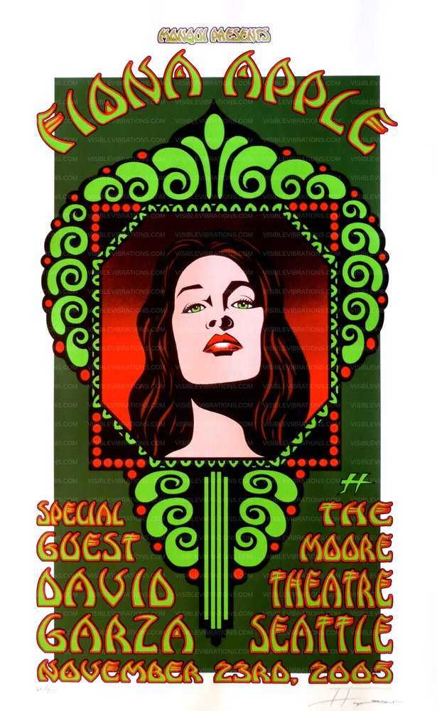 Fiona Apple Concert Poster Seattle 2005 Justin Hampton