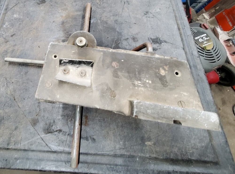 CORE DRILL stand Carriage assembly MOTOR MOUNT & 4 handle Crank Wheel Silver