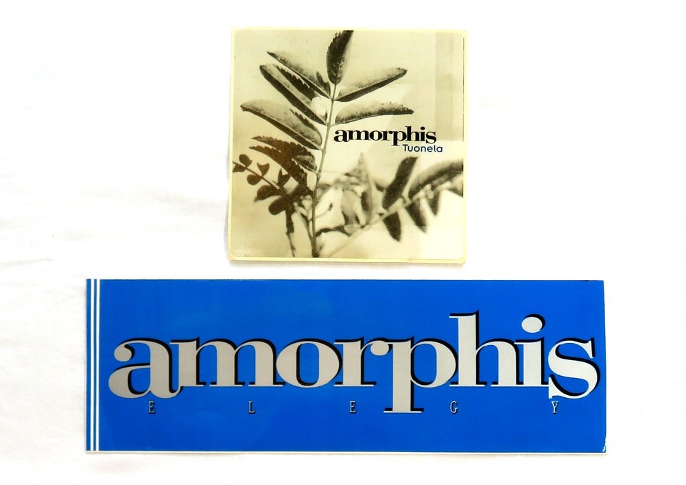 Amorphis Death Metal Band Sticker Lot Elegy & Tuonela 90's Relapse Records