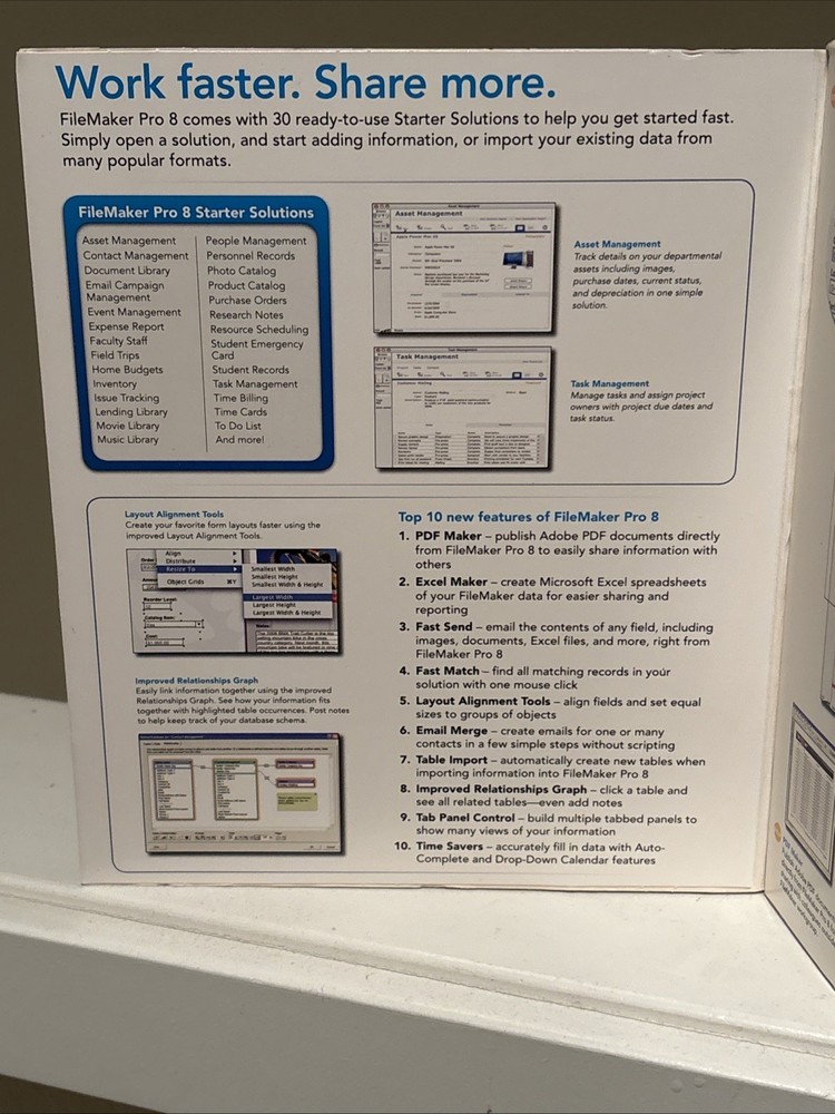 NEW FILEMAKER PRO 8 SOFTWARE & User Guide/Resource Guide FOR Windows AND MAC CIB