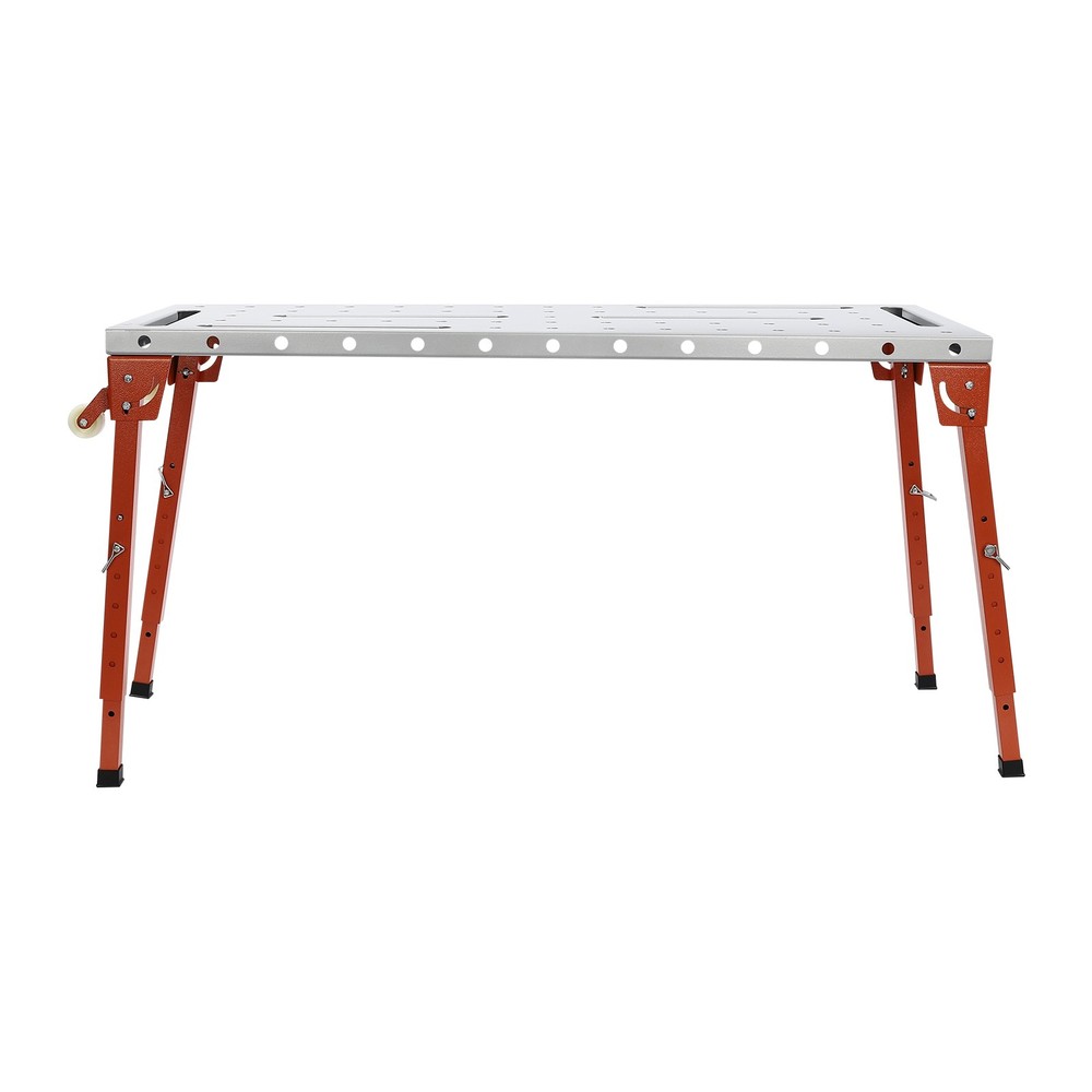 Steel Portable Welding Table Welding Workbench Table Folding Work Bench Silver