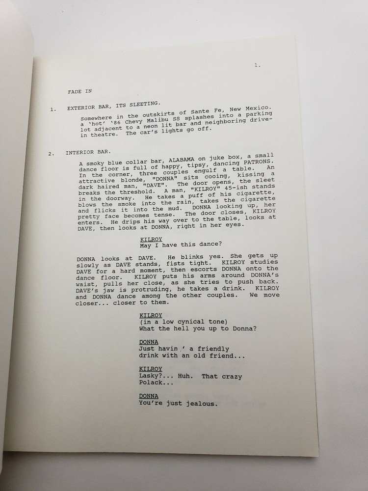 KILROY / Don Cato 1980's Unproduced Move Script Screenplay, SIGNED THIRD DRAFT