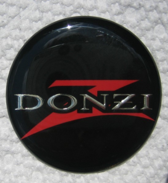 Donzi steering wheel logo cap
