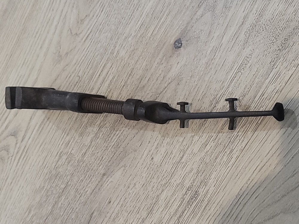 antique 12” Adjustable Monkey Wrench READ !!!