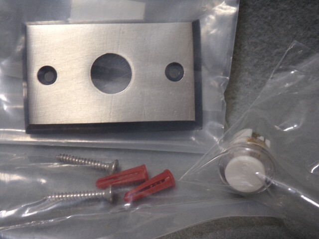 NuTone NB2133P Pewter Finish Rectangle Lighted Pushbutton Doorbell Solid Brass