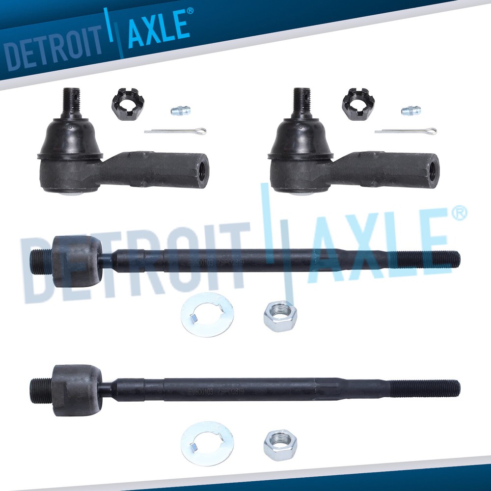 Front Outer Inner Tie Rod End Links Replacement for 2006 - 2014 Honda Ridgeline