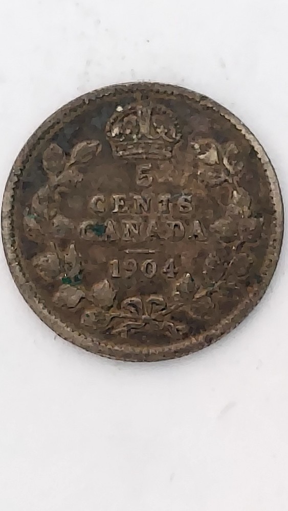 1904 Canada 5 Cent Silver (#2) .925 Silver