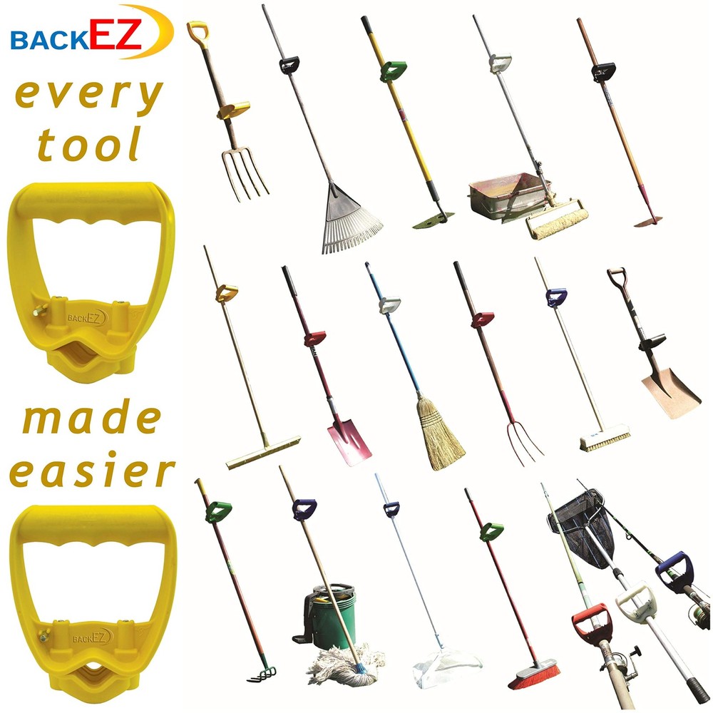 Back-Saving Tool Handle Labor-Saving Ergonomic Shovel or Rake Handle Attachme...
