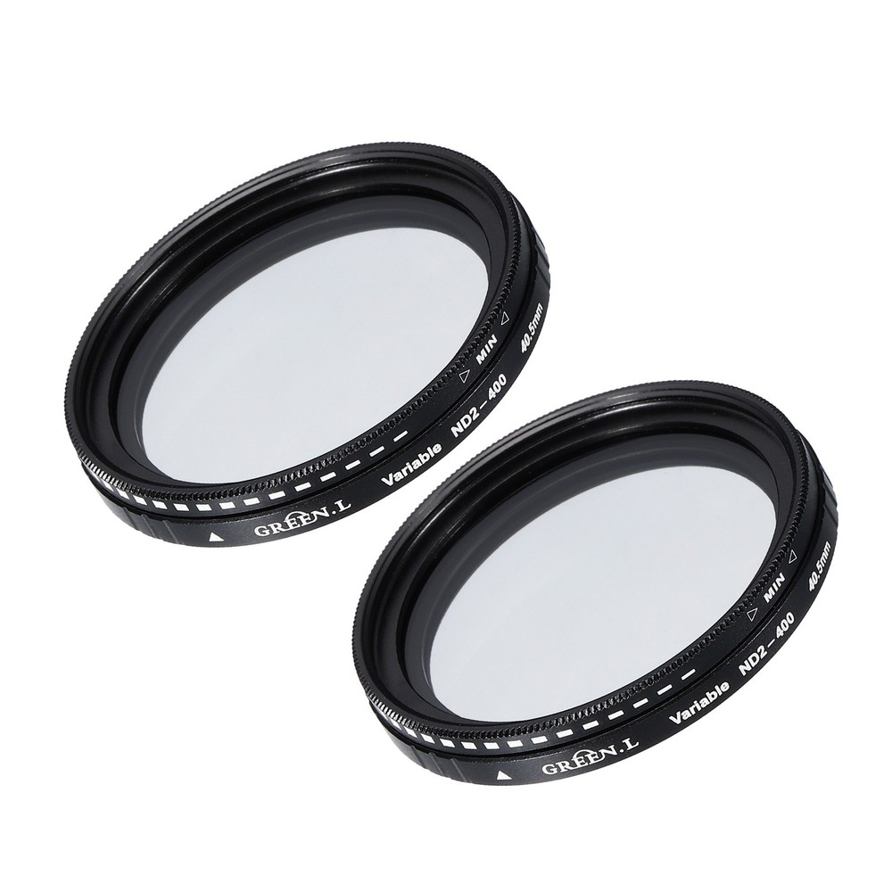 ND2-400 Lens Filter Variable Neutral Density Lens Filter 40.5mm 2 Pcs