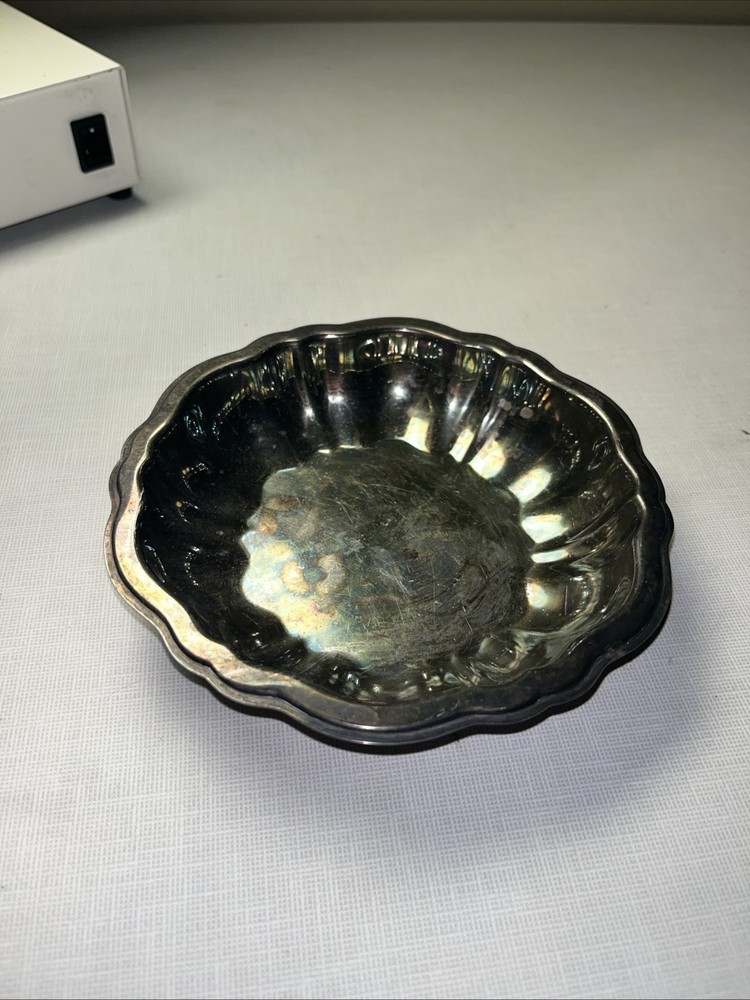 Mid Century Modern Oneida Silversmiths Small Silver Bowl